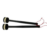 Maxbell 2Pcs Felt Mallet Percussion Instrument Kit for Gong Woodblock Drum Bells