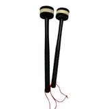 Maxbell 2Pcs Felt Mallet Percussion Instrument Kit for Gong Woodblock Drum Bells