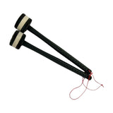 Maxbell 2Pcs Felt Mallet Percussion Instrument Kit for Gong Woodblock Drum Bells