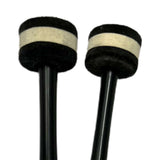 Maxbell 2Pcs Felt Mallet Percussion Instrument Kit for Gong Woodblock Drum Bells