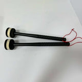 Maxbell 2Pcs Felt Mallet Percussion Instrument Kit for Gong Woodblock Drum Bells