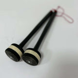 Maxbell 2Pcs Felt Mallet Percussion Instrument Kit for Gong Woodblock Drum Bells
