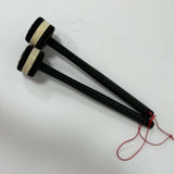 Maxbell 2Pcs Felt Mallet Percussion Instrument Kit for Gong Woodblock Drum Bells