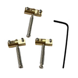 Maxbell 3Pcs Modern Compensated Saddles Bridge String Saddles Instrument Bass Guitar