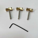 Maxbell 3Pcs Modern Compensated Saddles Bridge String Saddles Instrument Bass Guitar