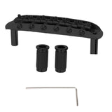 Maxbell Professional Guitar Bridge Adjustable for 6 String Electric Guitar Black