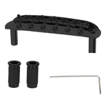 Maxbell Professional Guitar Bridge Adjustable for 6 String Electric Guitar Black