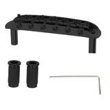 Maxbell Professional Guitar Bridge Adjustable for 6 String Electric Guitar Black
