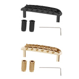 Maxbell Professional Guitar Bridge Adjustable for 6 String Electric Guitar Black