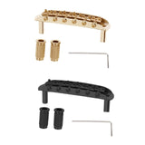 Maxbell Professional Guitar Bridge Adjustable for 6 String Electric Guitar Black
