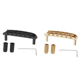 Maxbell Professional Guitar Bridge Adjustable for 6 String Electric Guitar Black