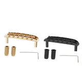 Maxbell Professional Guitar Bridge Adjustable for 6 String Electric Guitar Black