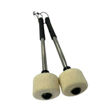 Maxbell 2x Drum Mallet Accessory Instrument Black Handle Sturdy for Percussion