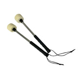Maxbell 2x Drum Mallet Accessory Instrument Black Handle Sturdy for Percussion
