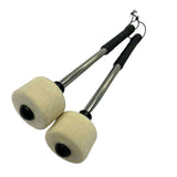 Maxbell 2x Drum Mallet Accessory Instrument Black Handle Sturdy for Percussion