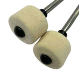 Maxbell 2x Drum Mallet Accessory Instrument Black Handle Sturdy for Percussion