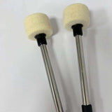 Maxbell 2x Drum Mallet Accessory Instrument Black Handle Sturdy for Percussion