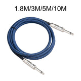 Maxbell 1/4" Straight Instrument Cable Electric Instrument Cable for Speaker Mixer 1.8 Meters