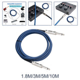 Maxbell 1/4" Straight Instrument Cable Electric Instrument Cable for Speaker Mixer 1.8 Meters