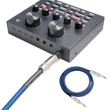 Maxbell 1/4" Straight Instrument Cable Electric Instrument Cable for Speaker Mixer 1.8 Meters