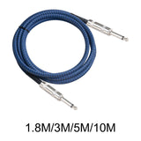 Maxbell 1/4" Straight Instrument Cable Electric Instrument Cable for Speaker Mixer 1.8 Meters
