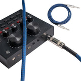 Maxbell 1/4" Straight Instrument Cable Electric Instrument Cable for Speaker Mixer 10 Meters