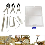 Maxbell 9 Pieces Key Cover Adjusting Spring Hook Trimming Tool Set for Clarinet