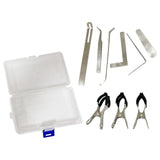 Maxbell 9 Pieces Key Cover Adjusting Spring Hook Trimming Tool Set for Clarinet