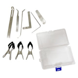 Maxbell 9 Pieces Key Cover Adjusting Spring Hook Trimming Tool Set for Clarinet