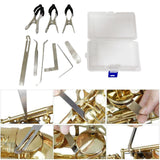 Maxbell 9 Pieces Key Cover Adjusting Spring Hook Trimming Tool Set for Clarinet