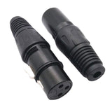 Maxbell Premium Dmx 3Pin Male & Female Mic Snake Plug for Studio Recording Speakers