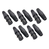 Maxbell Premium Dmx 3Pin Male & Female Mic Snake Plug for Studio Recording Speakers