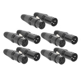Maxbell Premium Dmx 3Pin Male & Female Mic Snake Plug for Studio Recording Speakers
