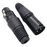 Maxbell Premium Dmx 3Pin Male & Female Mic Snake Plug for Studio Recording Speakers
