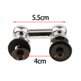 Maxbell Multipurpose Double End Drum Lugs Adjustable Drum Replacement Parts 3.8cm Silver