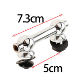 Maxbell Multipurpose Double End Drum Lugs Adjustable Drum Replacement Parts Silver 4.8cm