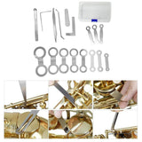 Maxbell Saxophone Repair Tool Kit with Storage Box for Sax Flute Clarinet