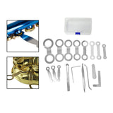 Maxbell Saxophone Repair Tool Kit with Storage Box for Sax Flute Clarinet