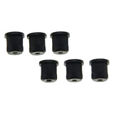 Maxbell 6 Pieces Durable Iron Guitar Through Body String Ferrules Replacement Parts Black