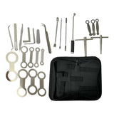Maxbell Sax Repair Tool Steel Fittings Set with Storage Case for Woodwind Instrument