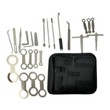 Maxbell Sax Repair Tool Steel Fittings Set with Storage Case for Woodwind Instrument