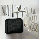Maxbell Sax Repair Tool Steel Fittings Set with Storage Case for Woodwind Instrument