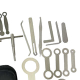 Maxbell Sax Repair Tool Steel Fittings Set with Storage Case for Woodwind Instrument