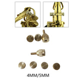 Maxbell Saxophone Curved Neck Fixed Screw for Soprano Baritone Woodwind Instrument A B 4mm Screw