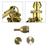 Maxbell Saxophone Curved Neck Fixed Screw for Soprano Baritone Woodwind Instrument A B 5mm Screw