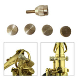 Maxbell Saxophone Curved Neck Fixed Screw for Soprano Baritone Woodwind Instrument A B C D 5mm Screw