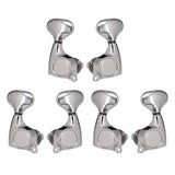Maxbell 6 Pieces Lock String Tuning Key Pegs for Folk Acoustic Guitars Electric