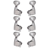 Maxbell 6 Pieces Lock String Tuning Key Pegs for Folk Acoustic Guitars Electric