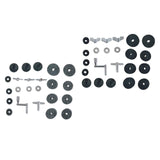 Maxbell 23 Pieces Attachment Cymbal Felts Washers Wing Nuts Cymbal Replacement grey