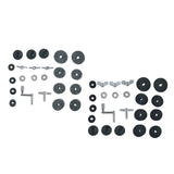 Maxbell 23 Pieces Attachment Cymbal Felts Washers Wing Nuts Cymbal Replacement grey